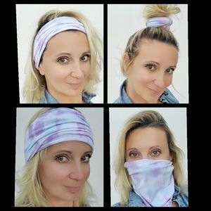 Headband mask hair tie